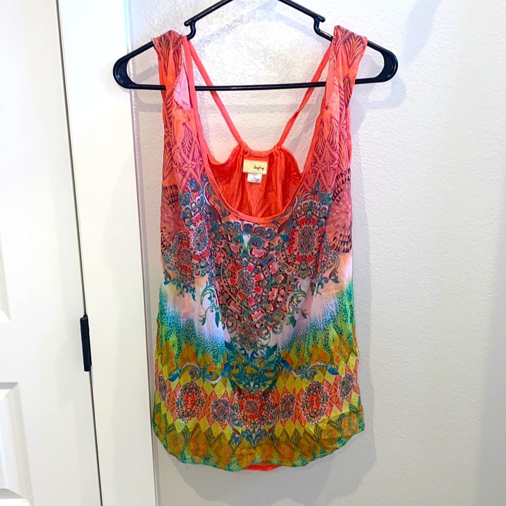 EUC Daytrip from the Buckle Brand Size XL X-Large Cold Shoulder Breezy Top